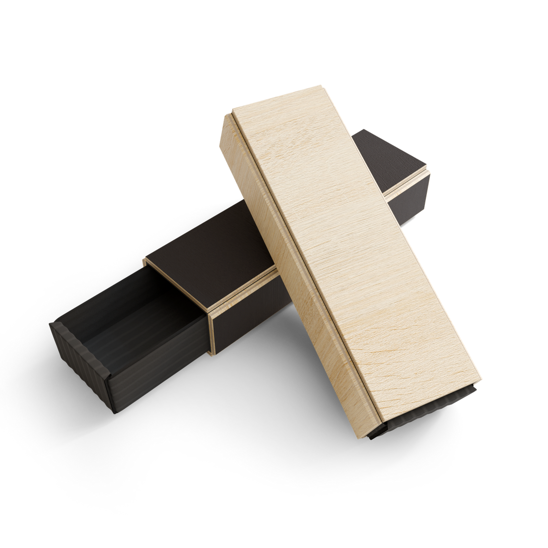 Astuccio per cavatappi professionale in legno personalizzabile, variante nero e natural