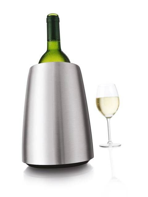 ACTIVE COOLER VACUVIN • GLACETTE VINO ACCIAIO INOX - DETTAGLIO • RAPID ICE COOLER VACU VIN INOX