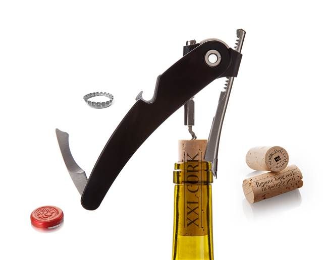 Single Pull Corkscrew Cavatappi Professionale di Design Vacu Vin