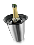 ACTIVE COOLER CHAMPAGNE ELEGANT VACU VIN • GLACETTE CHAMPAGNE ACCIAIO INOX