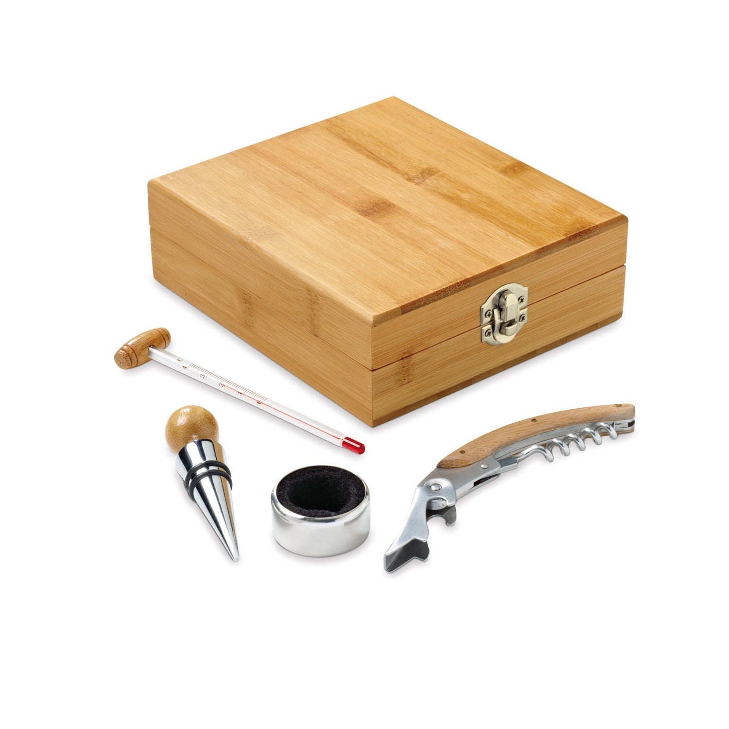 Set accessori vino in legno • Square