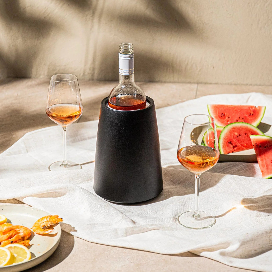 Wine Cooler Elegant Black Vacu Vin • GLACETTE VINO