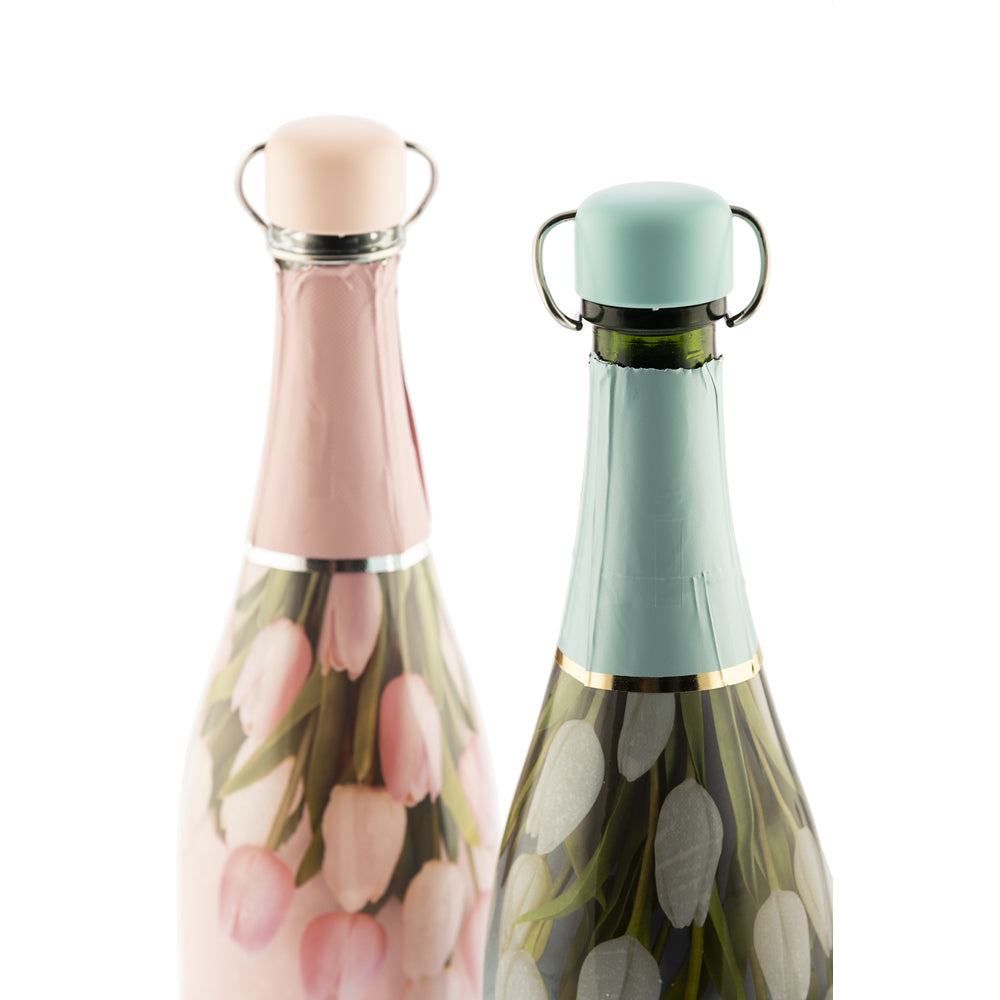 Brut Rose Stopper: tappo per champagne disponibile in rosa e azzurro