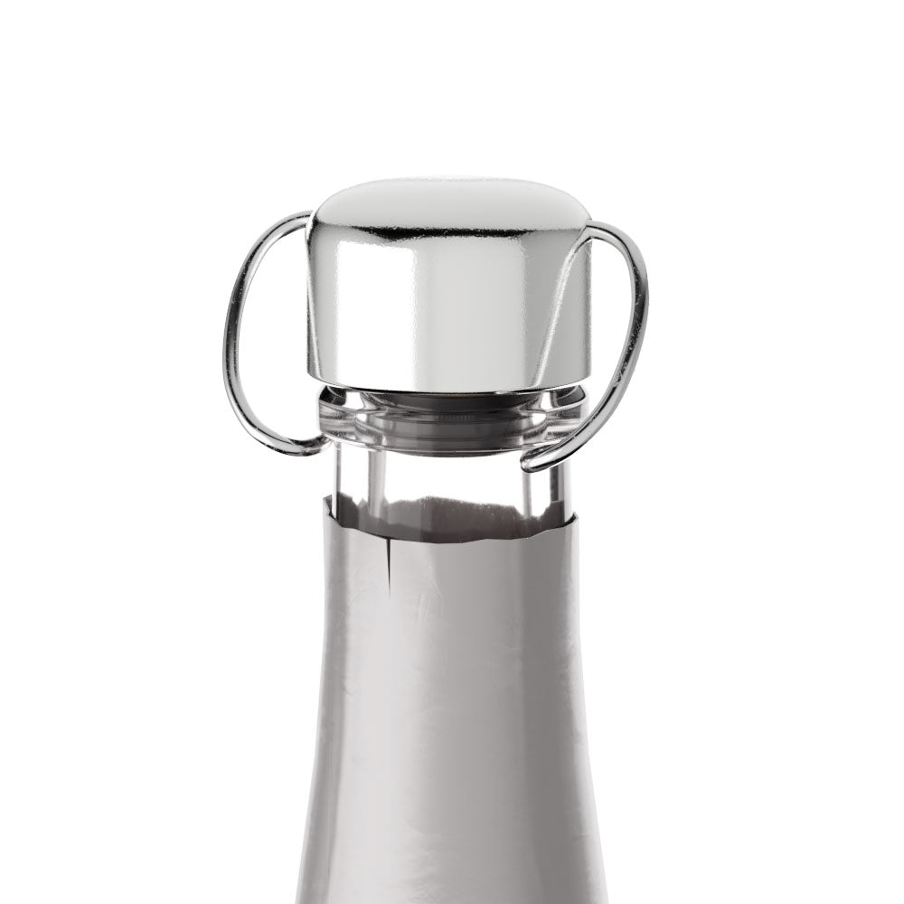 Brut Rose Stopper, tappo per champagne in versione silver