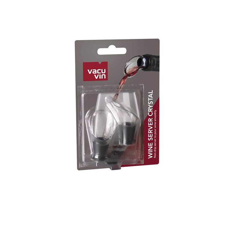 Vacu Vin Server / Versatore Vino Crystal, Set di 2 - Nero