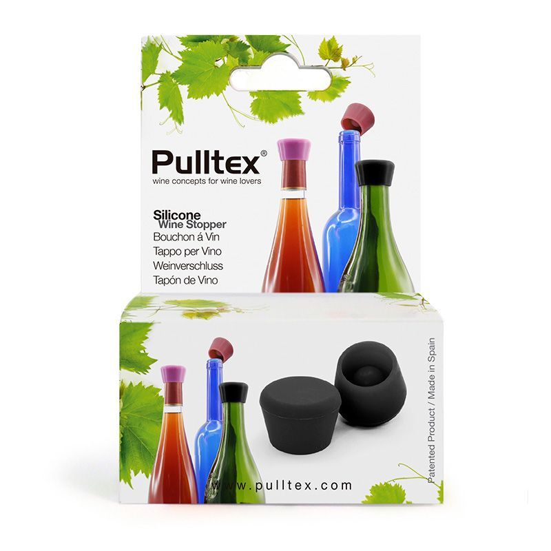 Confezione di vendita degli stopper per vino Pulltex, in silicone