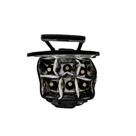 Trolley per vino 6 bottiglie con ruote