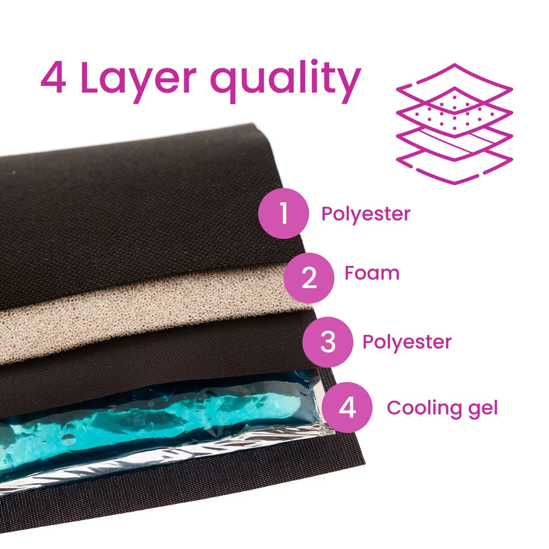 Fascia refrigerante vino 4 Layer Cooler Wrap personalizzata, con logo e di colore porpora