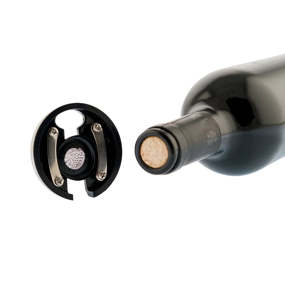 Dettagli del Taglia capsule per bottiglie di vino in acciaio inox, con bottiglia a lato