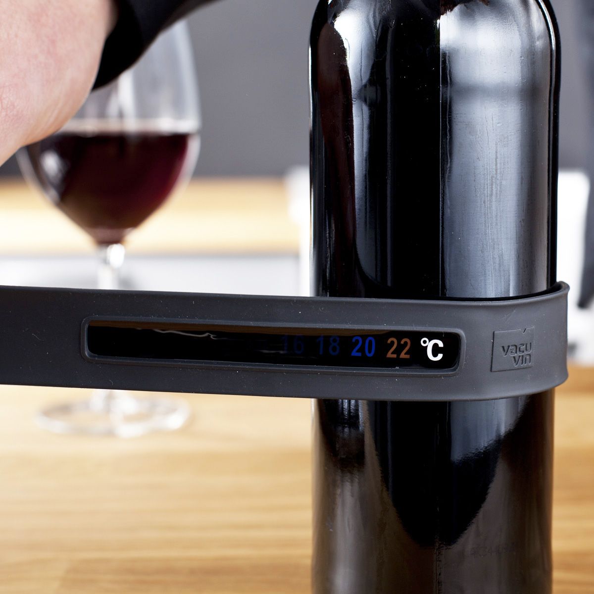 Dettagli del termometro digitale per vino Snap Vacu Vin