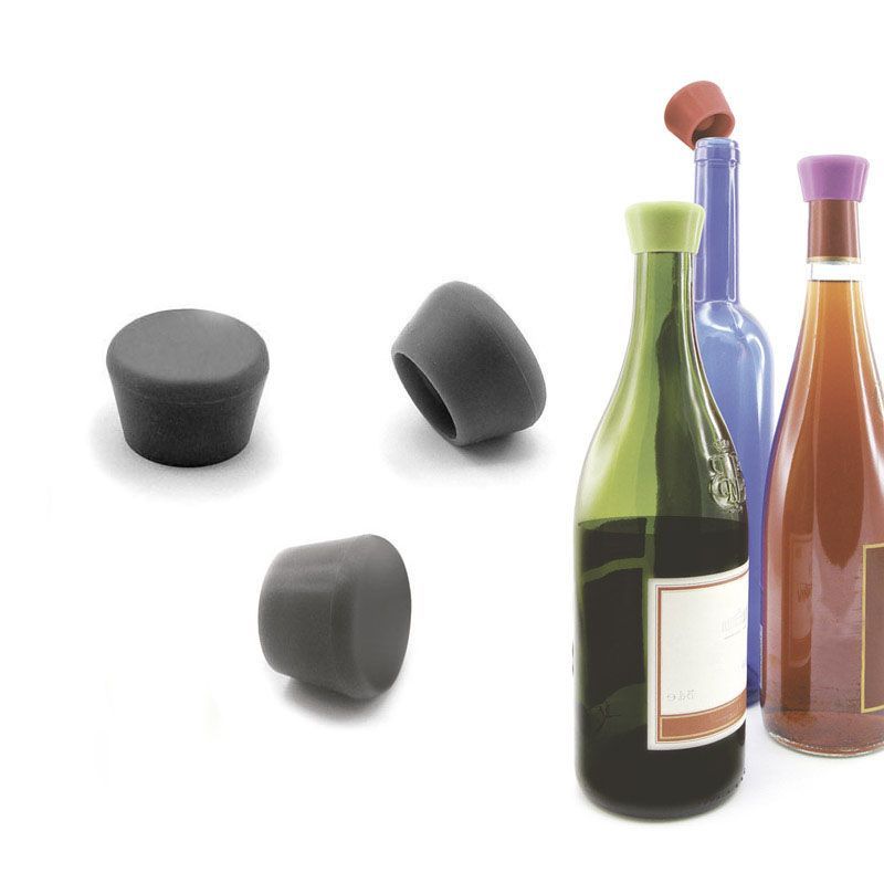 Dettagli degli stopper per vino in silicone nero Pulltex