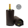 Fascia refrigerante per vino 4 Layer Cooler Wrap di colore nero, per mantenere al fresco bottiglie di vino