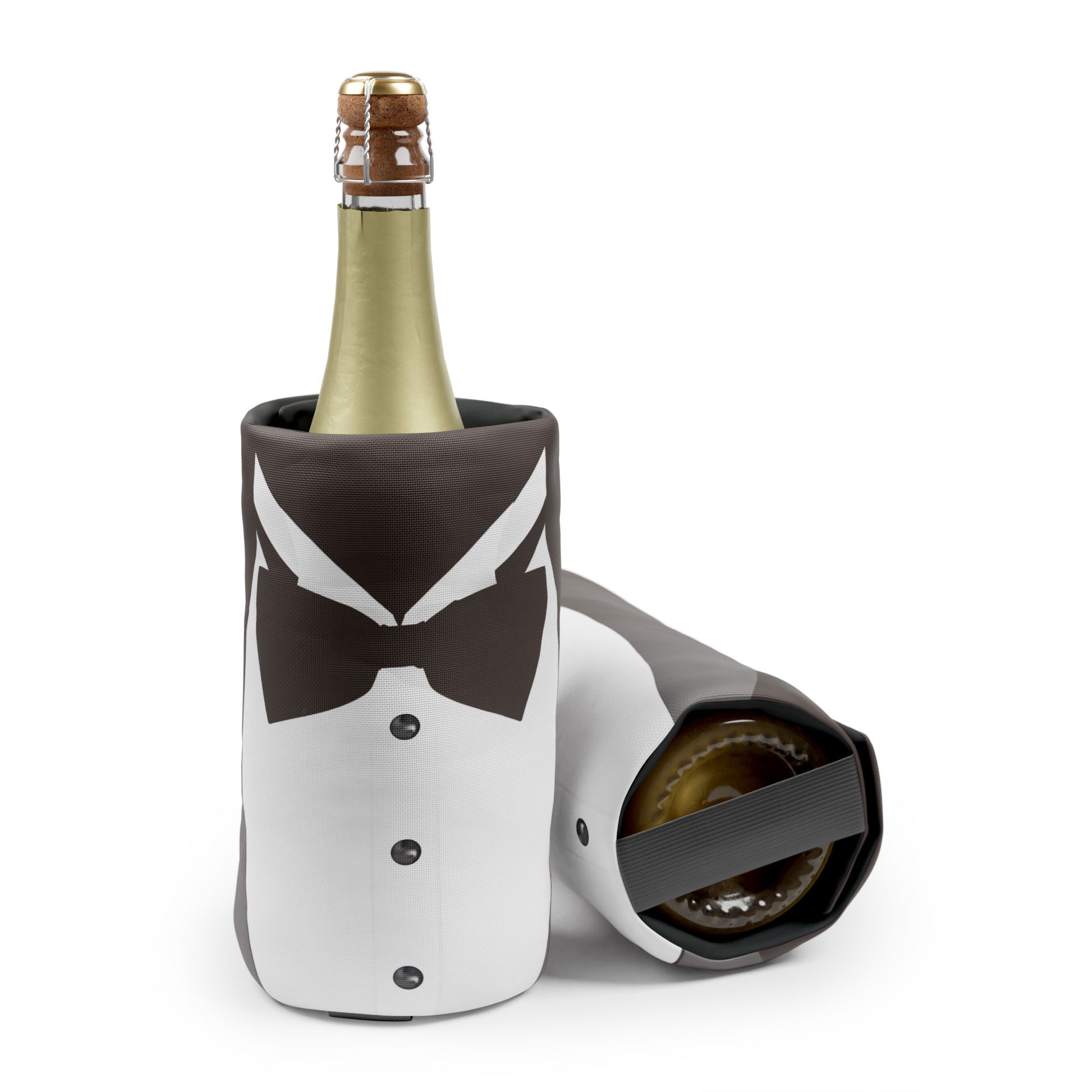 Fascia refrigerante per vino Print Cooler Wrap con fantasia Black Tie