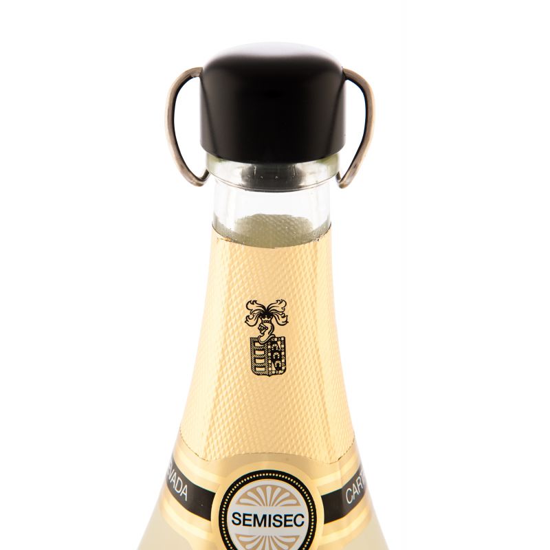 Brut Rose Stopper: dettagli del tappo per champagne di colore nero