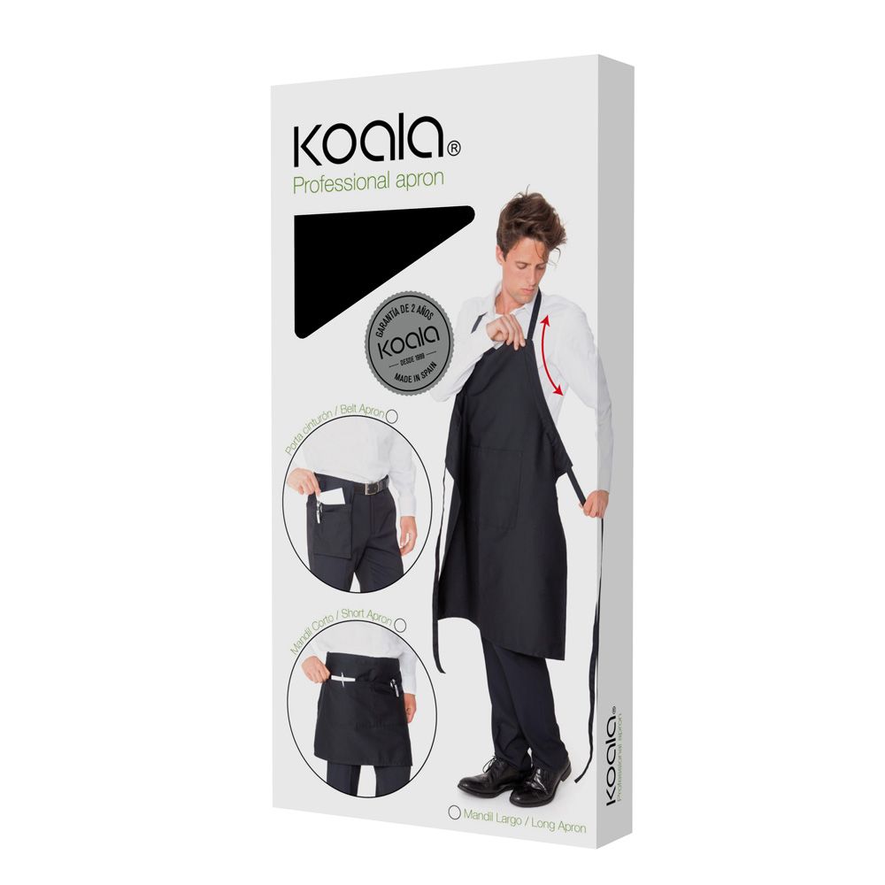 Grembiule Corto Nero per Barman e Camerieri Vinotech