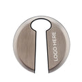 Taglia capsule per bottiglie di vino in acciaio inox, con esempio di personalizzazione