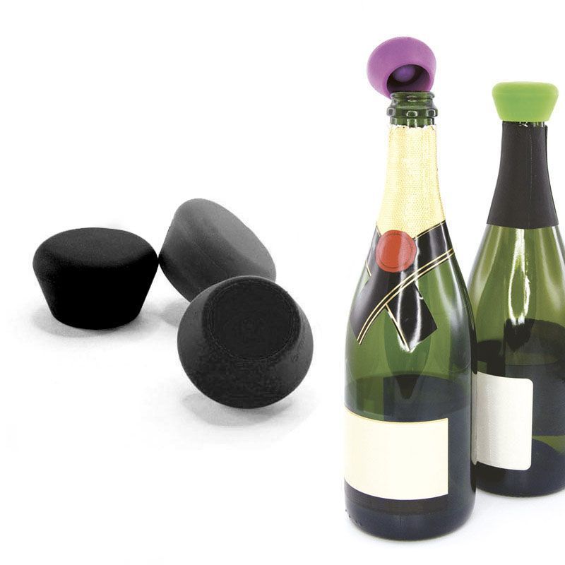 Stopper per Champagne e Spumanti Pulltex di colore nero